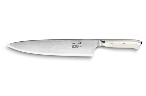 Нож поварской Шеф Deglon Дамаск 67 25 см, ручка пластик